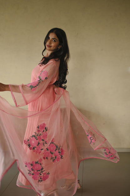 Sukoon Pink Garden Set - Zuleiha
