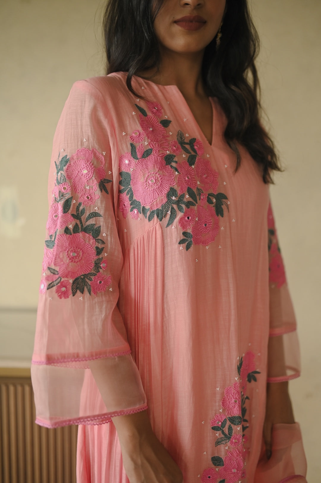 Sukoon Pink Garden Set - Zuleiha