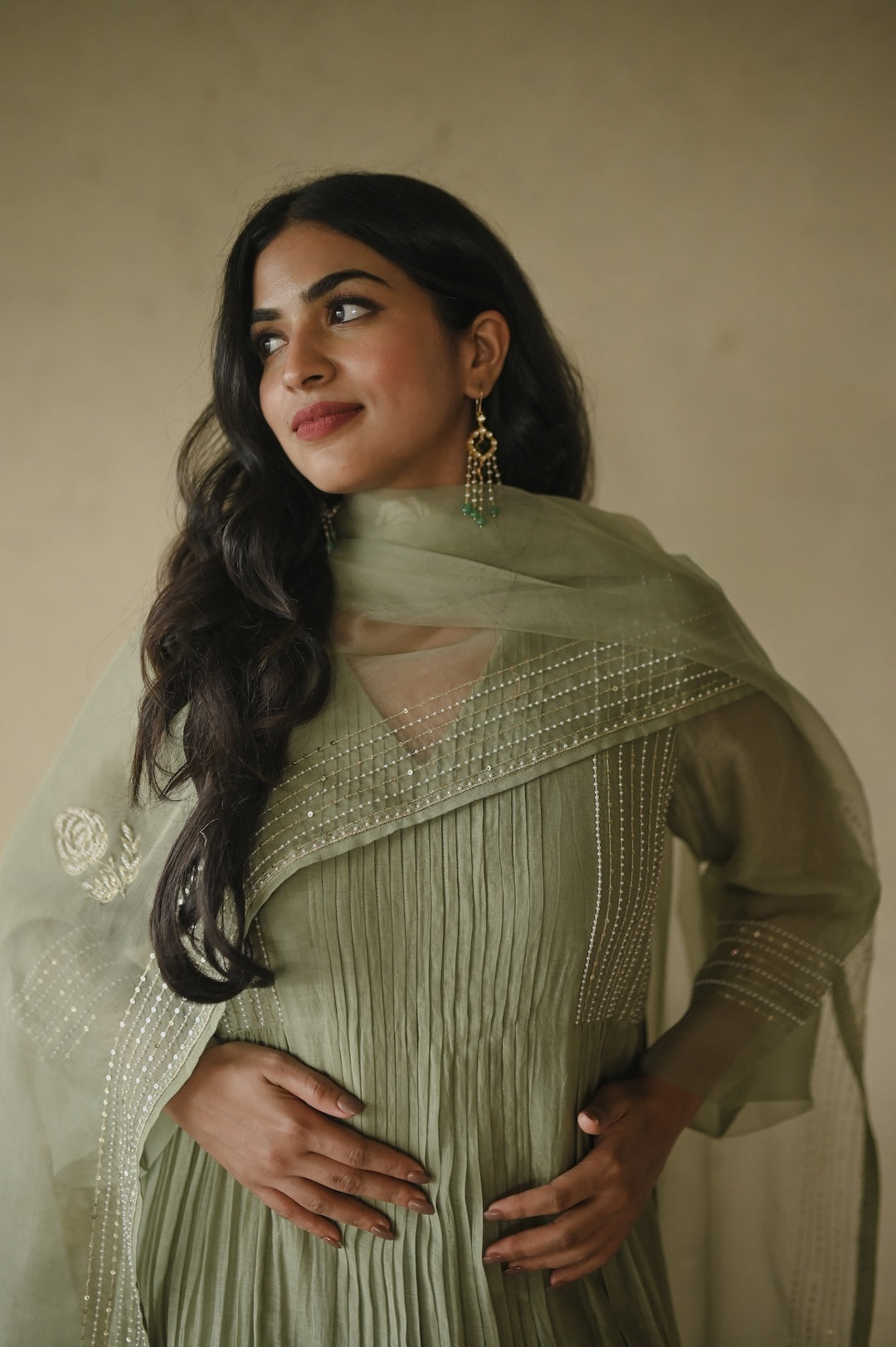 Sukoon Sage Green Set - Zuleiha