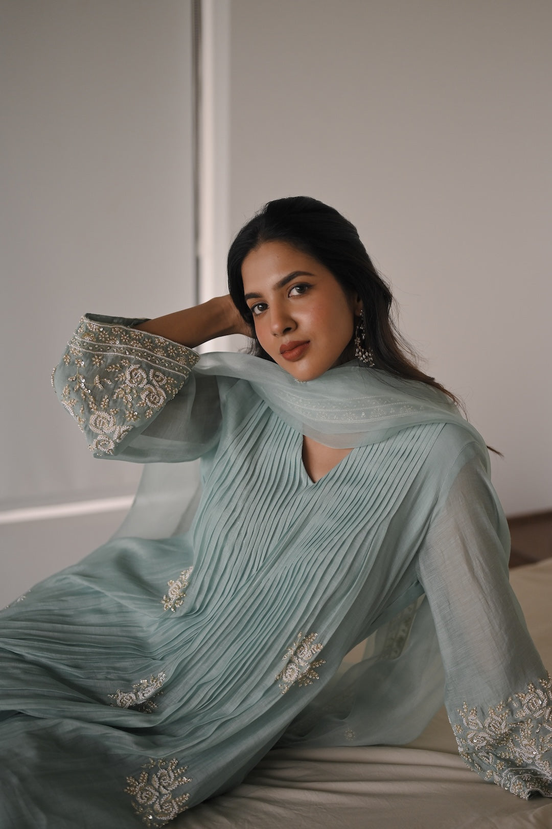 Sukoon Neel Set - Zuleiha