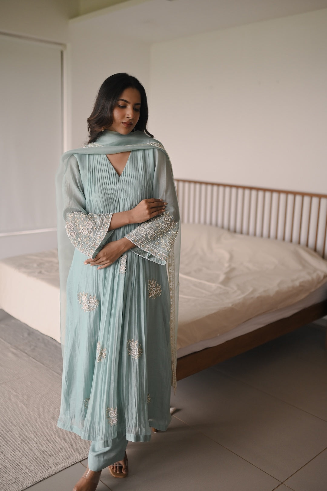 Sukoon Neel Set - Zuleiha