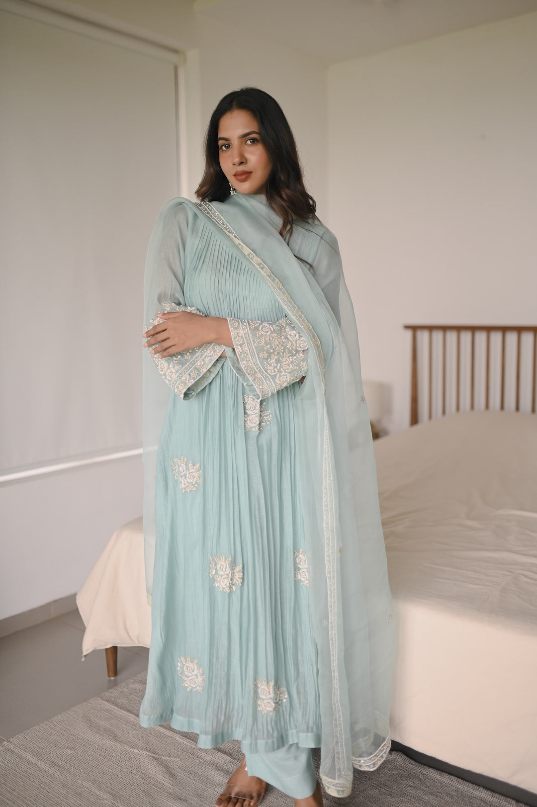 Sukoon Neel Set - Zuleiha