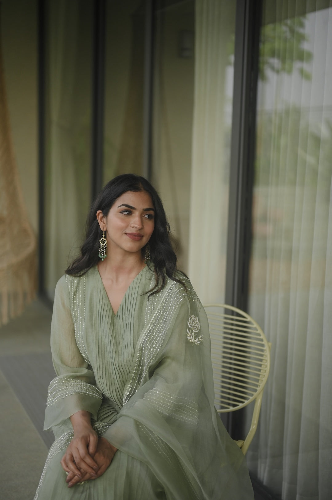 Sukoon Sage Green Set - Zuleiha
