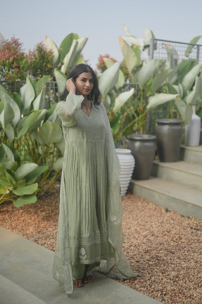 Sukoon Sage Green Set - Zuleiha
