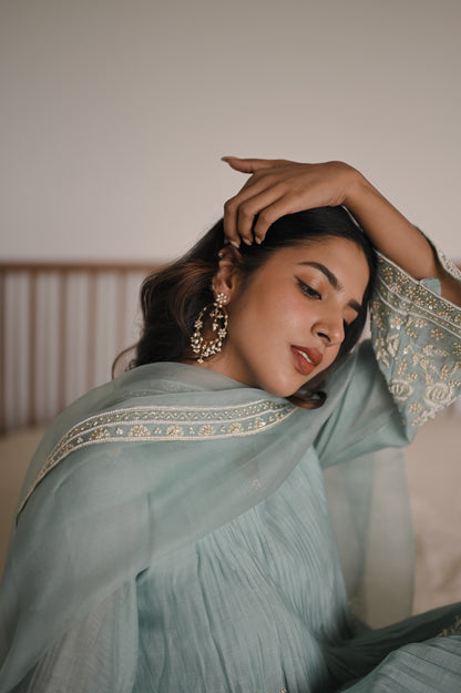 Sukoon Neel Set - Zuleiha