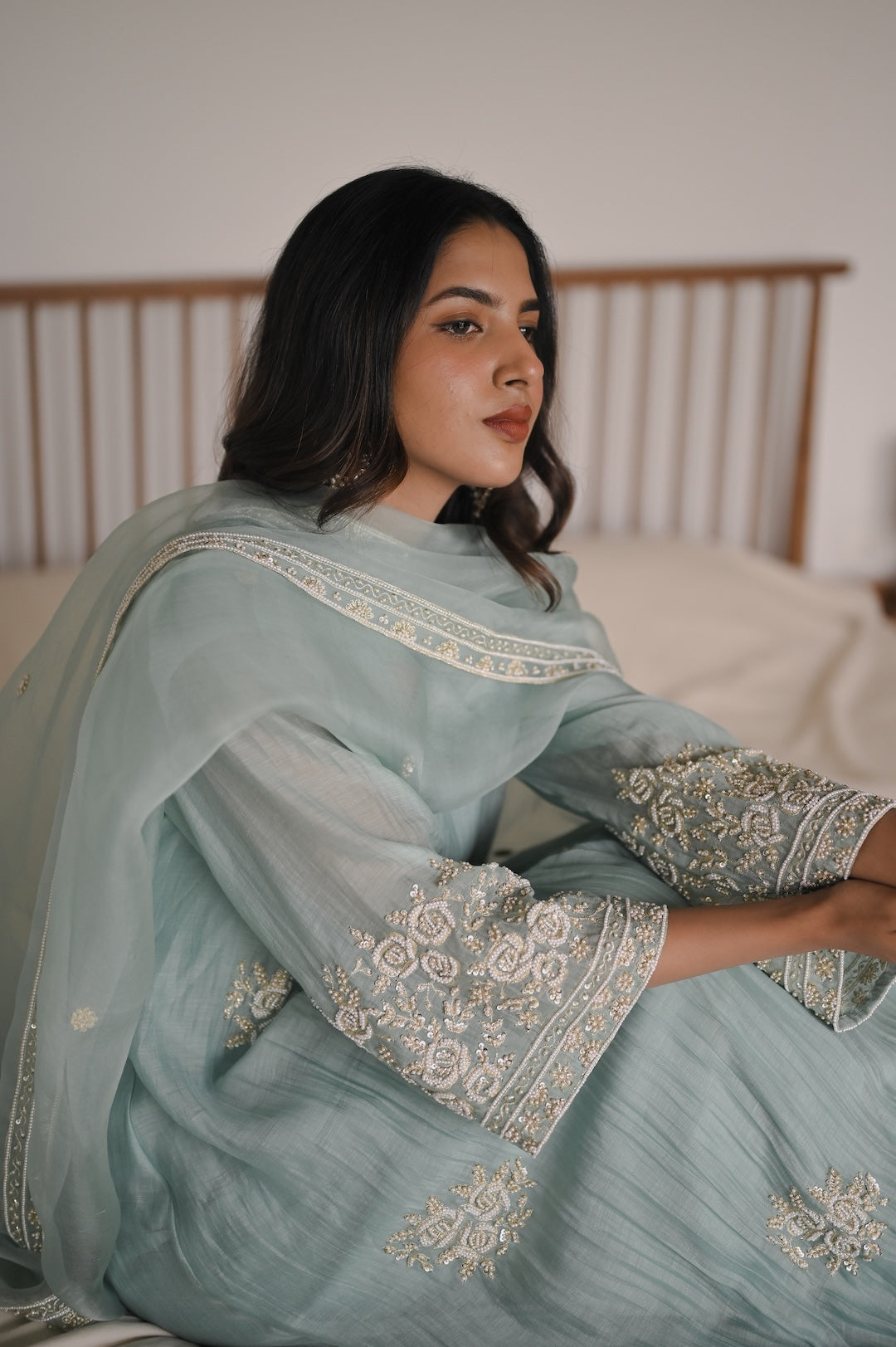 Sukoon Neel Set - Zuleiha