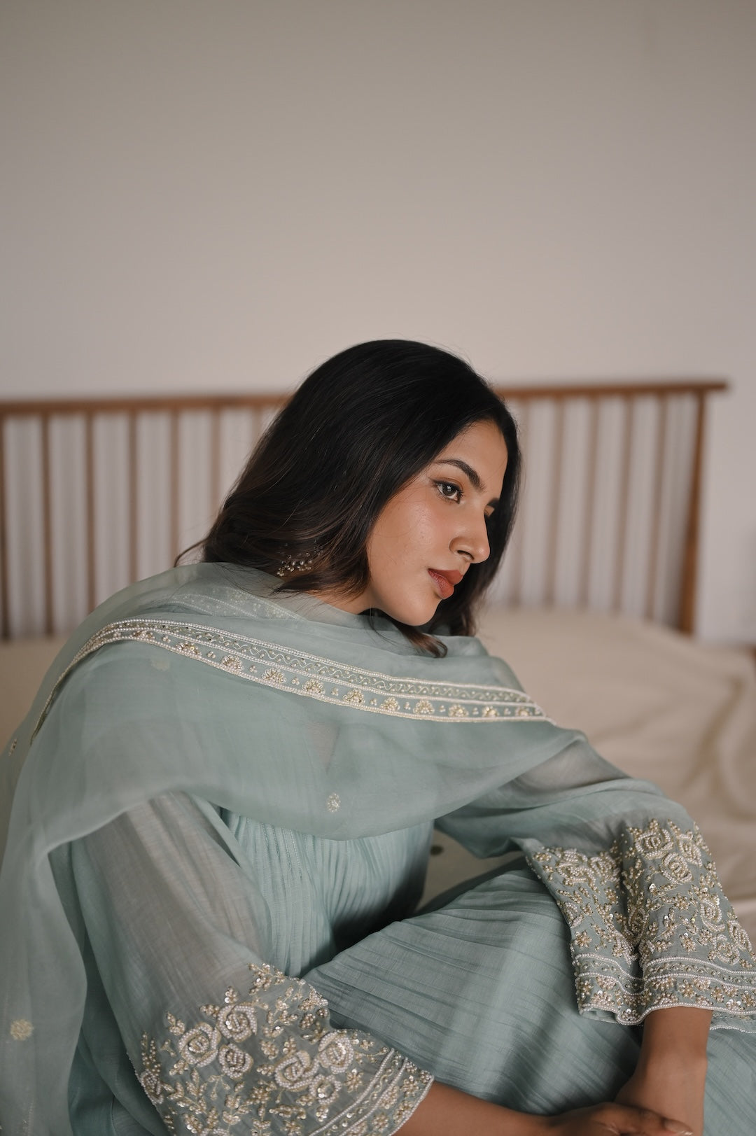 Sukoon Neel Set - Zuleiha