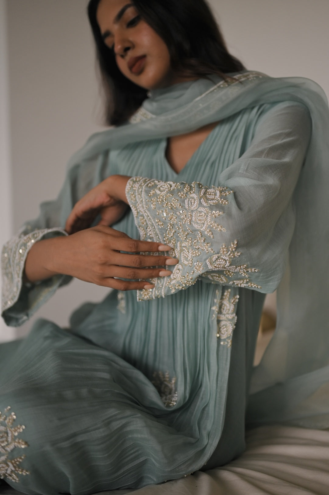 Sukoon Neel Set - Zuleiha